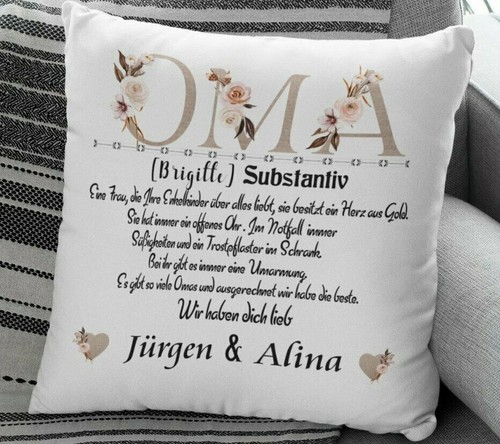 Kissen oma mit namen - kissen,