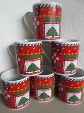 6x Weihnachtstassen