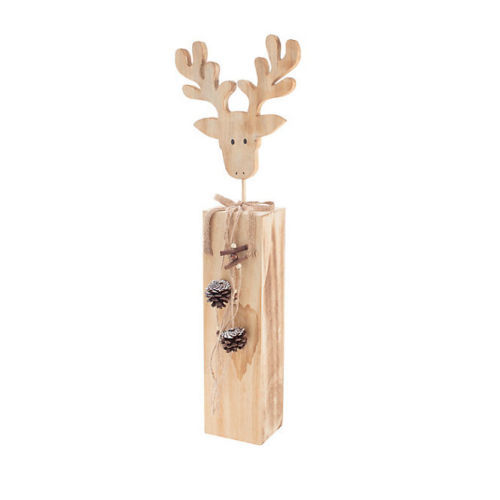 Holz elch auf - holz-elch, sockel