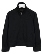 Dunderdon J7 Jacke Herren Klein Reißverschluss Stehkragen Leicht Schwarz