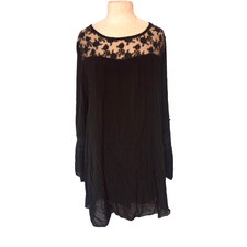 Elegante Tunika Kleid Schwarz