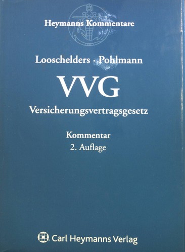 Vvg kommentar looschelders - vvg-kommentar.,