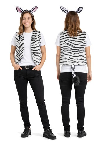 Erwachsene zebra weste ohren - ohren, &