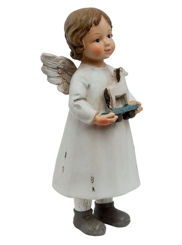 Engel mit pferd - 14cm, dekofigur