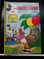 Micky Maus Heft Nr. 18 von 1980, mit Spiel- und Bastelteil