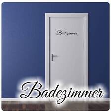 Badezimmer Tür Aufkleber Türaufkleber Wandtattoo Schriftzug Bad WC T414  