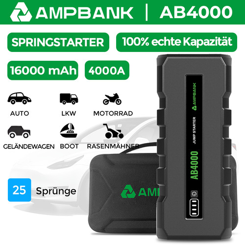 Ampbank ab4000 auto starthilfe - auto,