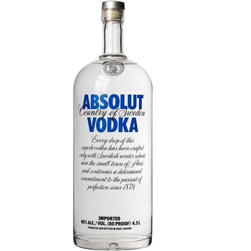 Absolut vodka vol 4500ml - absolut, 40%