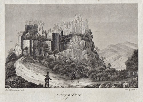 Aggstein original kupferstich - aggstein,