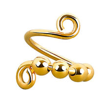 Anti Streß/Angst/Strick Damen Ring vergoldet