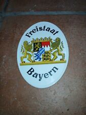 Wappen FREISTAAT BAYERN Porzellan bayerische Löwen oval