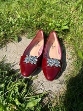 Herzensglück Pumps Gr.38 bordeaux, Dirndl, Wiesn, Tracht, Oktoberfest