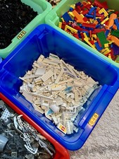 LEGO 900g Weiße Steine Sonderteile Räder Platten GEREINIGT!