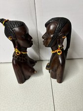 Massai Figuren handarbeit aus Kenia... Mann und Frau aus Holz TOPP!!!
