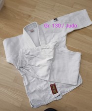 Judoanzug Größe 130, Unisex, Ohne Gürtel, von DAN ROH, in weiß