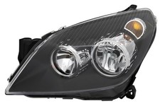 Scheinwerfer links für Opel Astra H ab 2004- Schwarz H1 H7 Halogen LWR Motor