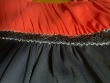 Da. Kleid Gr. L , rot/schwarz