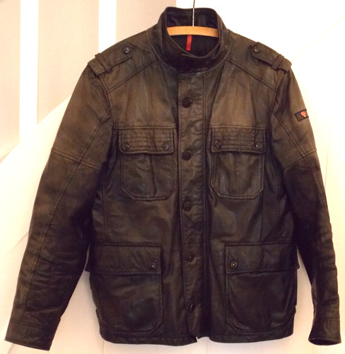 Herren leder jacke - jacke, biker