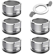 Strahlregler M24, Wasserhahn Siebeinsatz, Edelstahlfilter, verchromt, 5 Stück