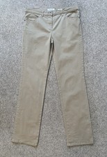 Gerry Weber Irina Straight Jeans Stretch Mid Rise hellbraun Gr. 38 S UK 12