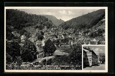 Elmstein im Pfälzerwald, Gasthaus zur Burg v. Heinrich Roth, Ansichtskarte 