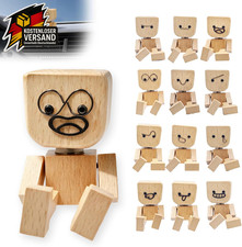 Wackelfigur Auto Büro Holz