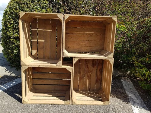 Vintage obstkiste aus holz - obstkiste,