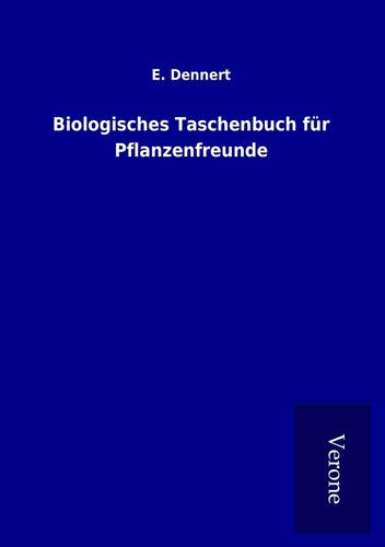 Biologisches taschenbuch für - biologisches,