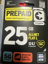 Congstar Prepaid Handy SIM