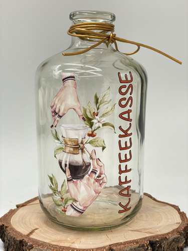 Sparflasche kaffeekasse - sparflasche,