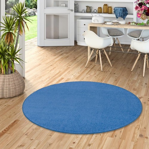 Trend velours teppich joy blau - teppich,