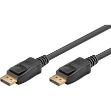 Display-Port-Kabel beidseitig Stecker 1.4 4K/5K/8K UHD Ultra HD schwarz 1m