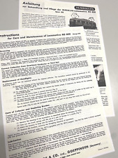 Märklin Spur 00  MS 800  -ANLEITUNG  -- v.04.1949 (Im Farbton) --  Kopie