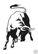 Stier Aufkleber Sticker Tribal