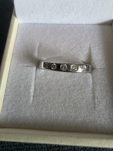 Platinring memoryring mit 5 - memoryring,