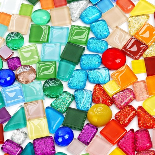 Bunt mosaiksteine glas - bunt, diy