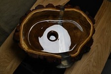 Waschbecken aus Akazienholz