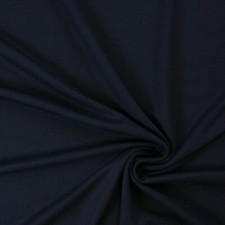Viskose Jersey Uni Stoff | Bi-Elastisch, Meterware | Öko-TEX | 0,5m | marineblau