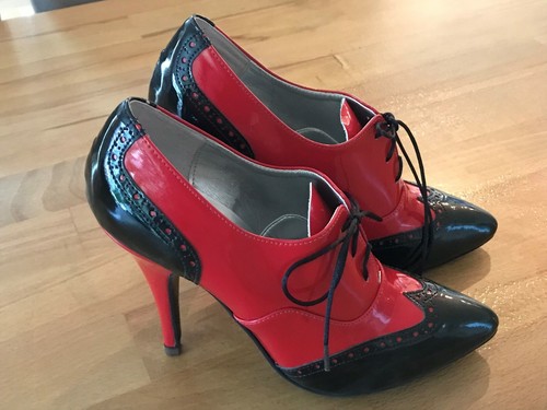 Elegante schwarz rote - , lack