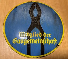 Altes Emailleschild Mitglied