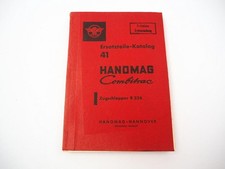 Hanomag R324 Combitrac Zugschlepper Ersatzteilliste Ersatzteilkatalog 1958