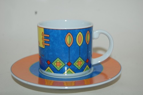 Espressotasse 2tlg blau - 2tlg.,