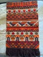 Wandbehang handgestickt reine Schurwolle