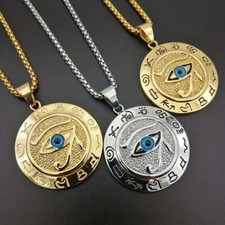 Horus Auge Anhänger Auge des Horus Halskette Ägyptischen Sonnengott Kette Unisex