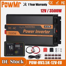 3500W Wechselrichter Reiner Sinus Spannungswandler 12V 230V LCD inverter