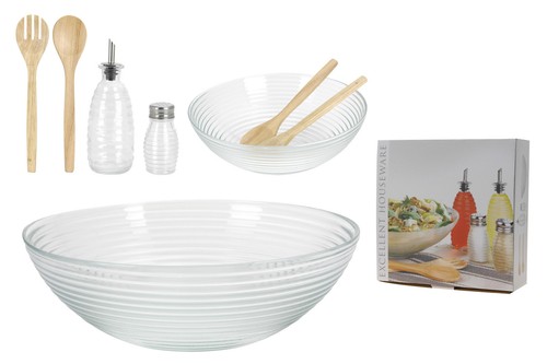 Teiliges glas salat - glas,