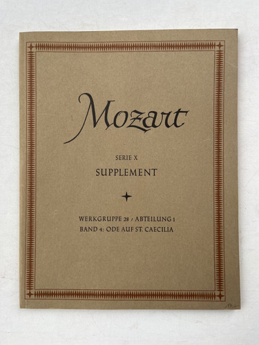 Noten mozart nasw serie x - mozart., nasw.