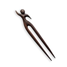 Exclusive Haarnadel Haargabel Holz Yoga Design Wood Hairpin HN044
