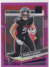 Panini NFL 2023 Clearly Donruss Football No. 3 Drake London Purple 56/199