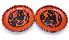 2er Set Vintage Melitta Ceracron Beilagenteller Teller Made in Germany | 17,5 cm